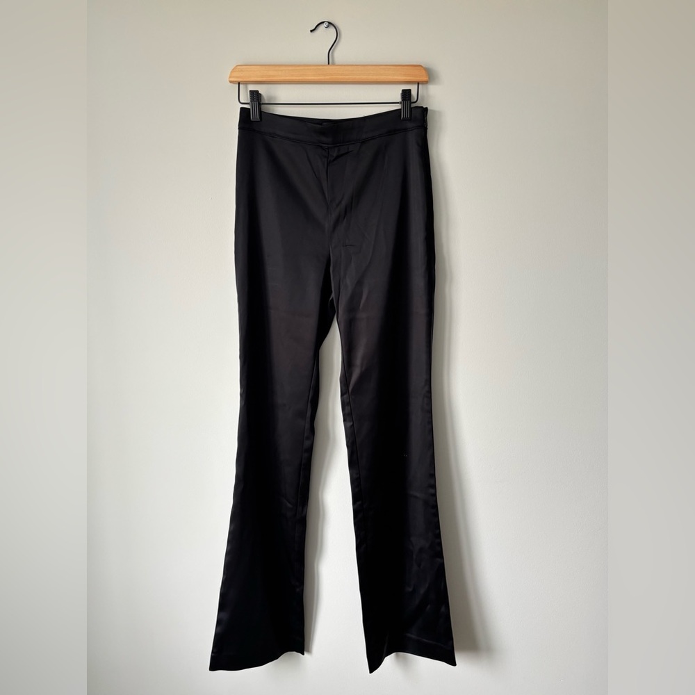 Artizia Black Silk Flare Pants size 6
